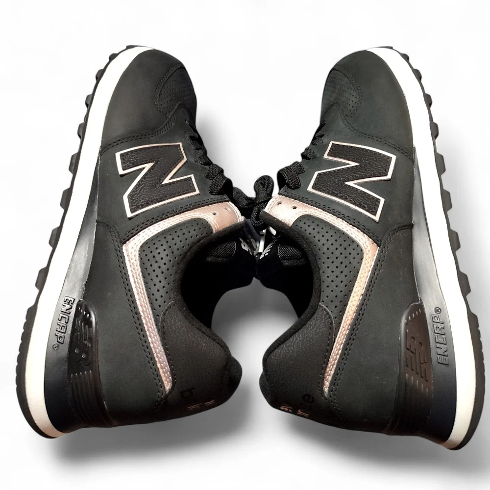 New Balance 574 Sneakers Black Rose Womens Size 11.5 - Picture 6 of 10